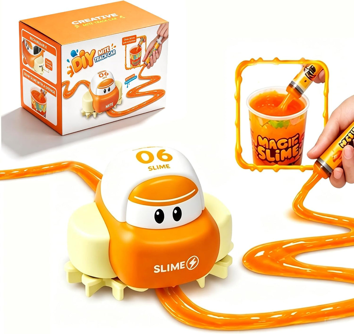 Magic Slime Track Car — Draw-Your-Own-Track Kit