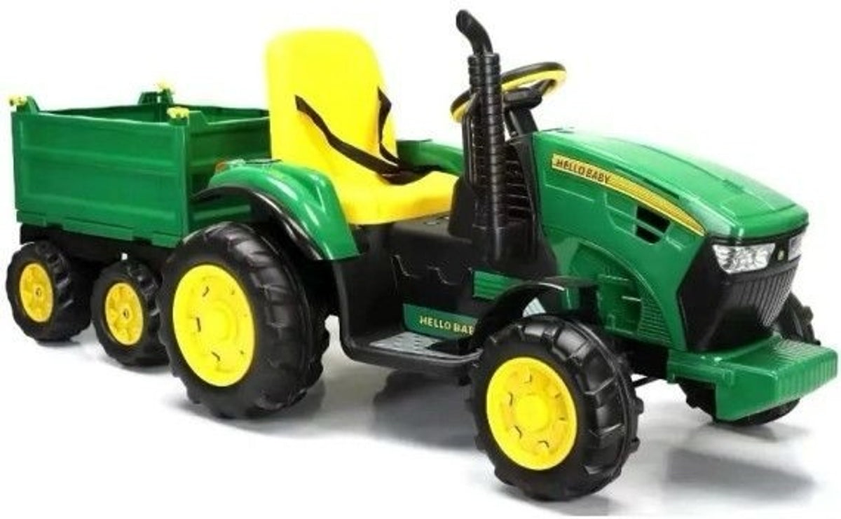 Kids Electric Ride-On Tractor with Trailer