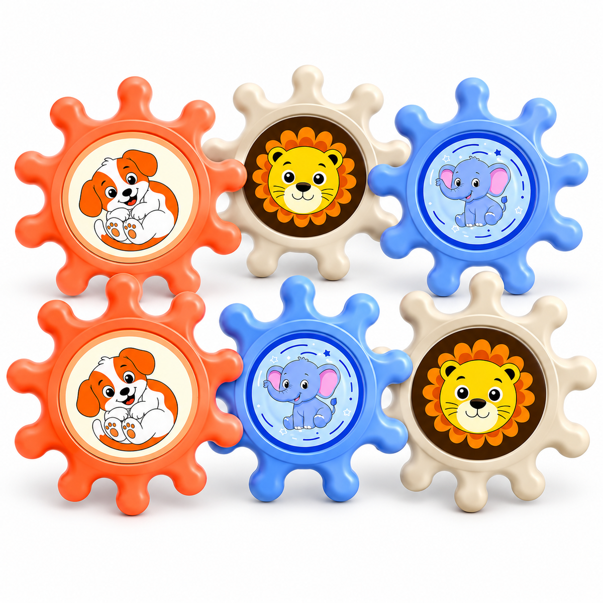 Kids Animal Gear Spinner Toy – Cute Cartoon Sensory Spinning Toy