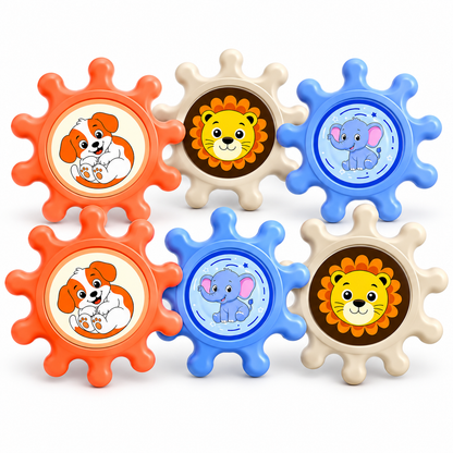 Kids Animal Gear Spinner Toy – Cute Cartoon Sensory Spinning Toy