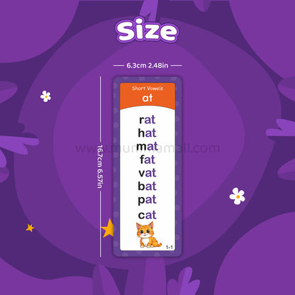 Educational Phonics Words English 60 Flashcards for Kids Ages (3-8) Ideal for Homeschooling, Montessori & Classroom Activities