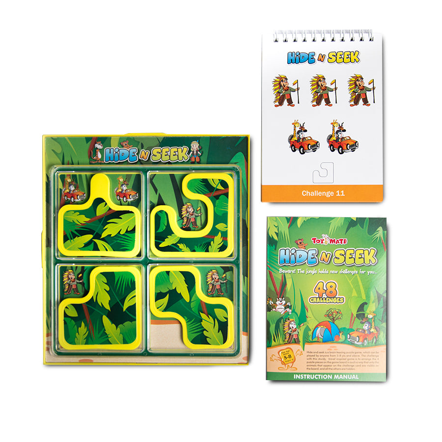 Hide & Seek Jungle-Brain Teasing Puzzle Game for Kids