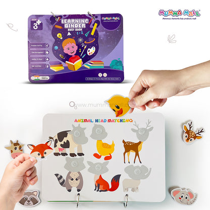 #Trending Mumma Mall® Learning Binder Book for Kids (Ages 2–6) – Educational Velcro Activity Book with Matching, Puzzle & Fine Motor Skills