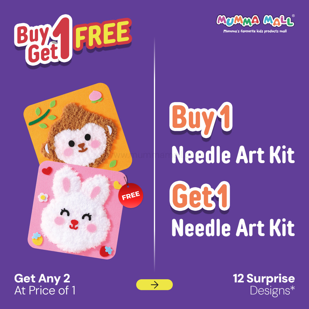 Needle Art Kit – DIY Creative Craft Set for Kids (Ages 3+) | Boosts Creativity, Focus & Hand-Eye Coordination