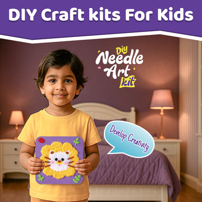 Needle Art Kit – DIY Creative Craft Set for Kids (Ages 3+) | Boosts Creativity, Focus & Hand-Eye Coordination