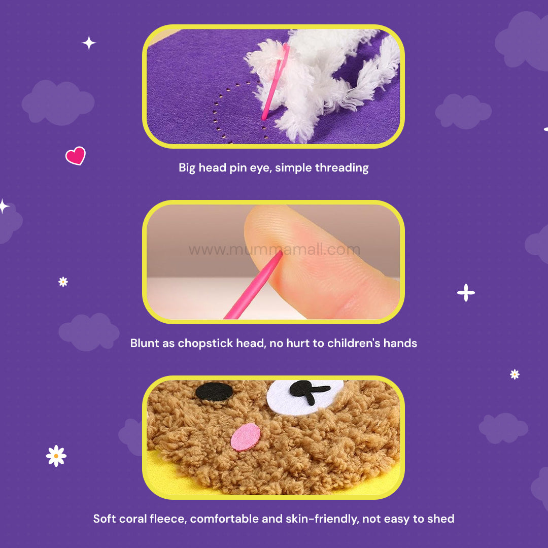 Needle Art Kit – DIY Creative Craft Set for Kids (Ages 3+) | Boosts Creativity, Focus & Hand-Eye Coordination