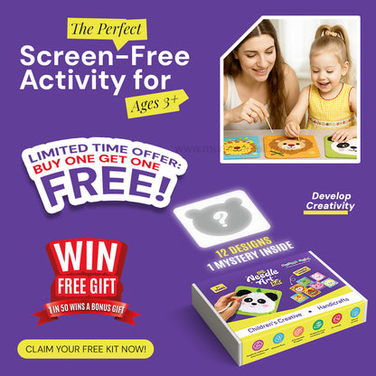 Needle Art Kit – DIY Creative Craft Set for Kids (Ages 3+) | Boosts Creativity, Focus & Hand-Eye Coordination
