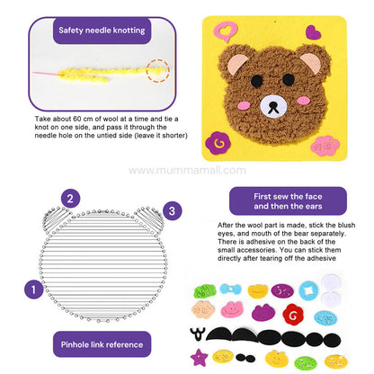 Needle Art Kit – DIY Creative Craft Set for Kids (Ages 3+) | Boosts Creativity, Focus & Hand-Eye Coordination