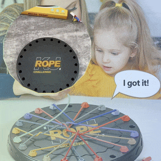 Brain Teasing Rope Puzzle Game | Multi-Level Logic Board for Kids & Families | Educational String Challenge for Home & Travel (Age 3+)