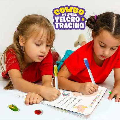 #Trending Mumma Mall® Learning Binder Book for Kids (Ages 2–6) – Educational Velcro Activity Book with Matching, Puzzle & Fine Motor Skills