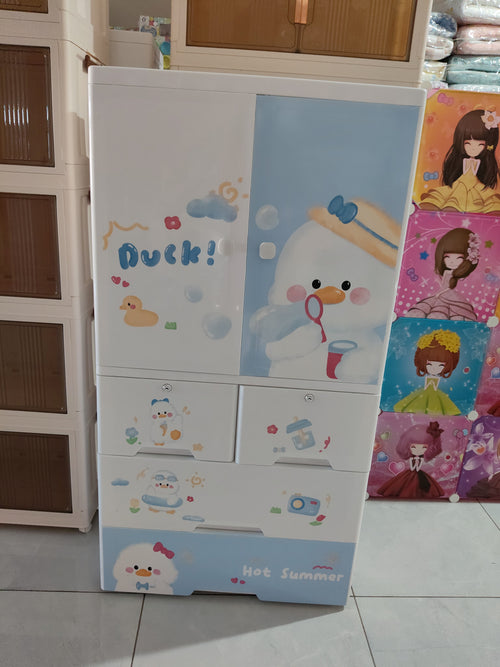 Small size plastic foldable cupboard (7024) (size 70*38*135)