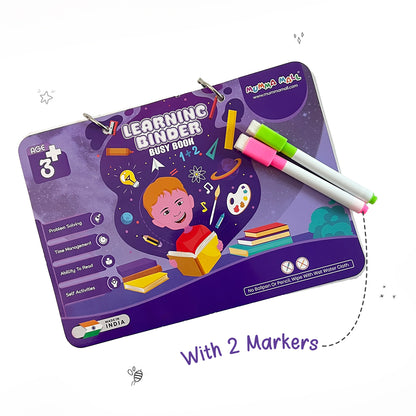 #Trending Mumma Mall® Learning Binder Book for Kids (Ages 2–6) – Educational Velcro Activity Book with Matching, Puzzle & Fine Motor Skills