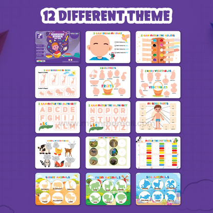 #Trending Mumma Mall® Learning Binder Book for Kids (Ages 2–6) – Educational Velcro Activity Book with Matching, Puzzle & Fine Motor Skills