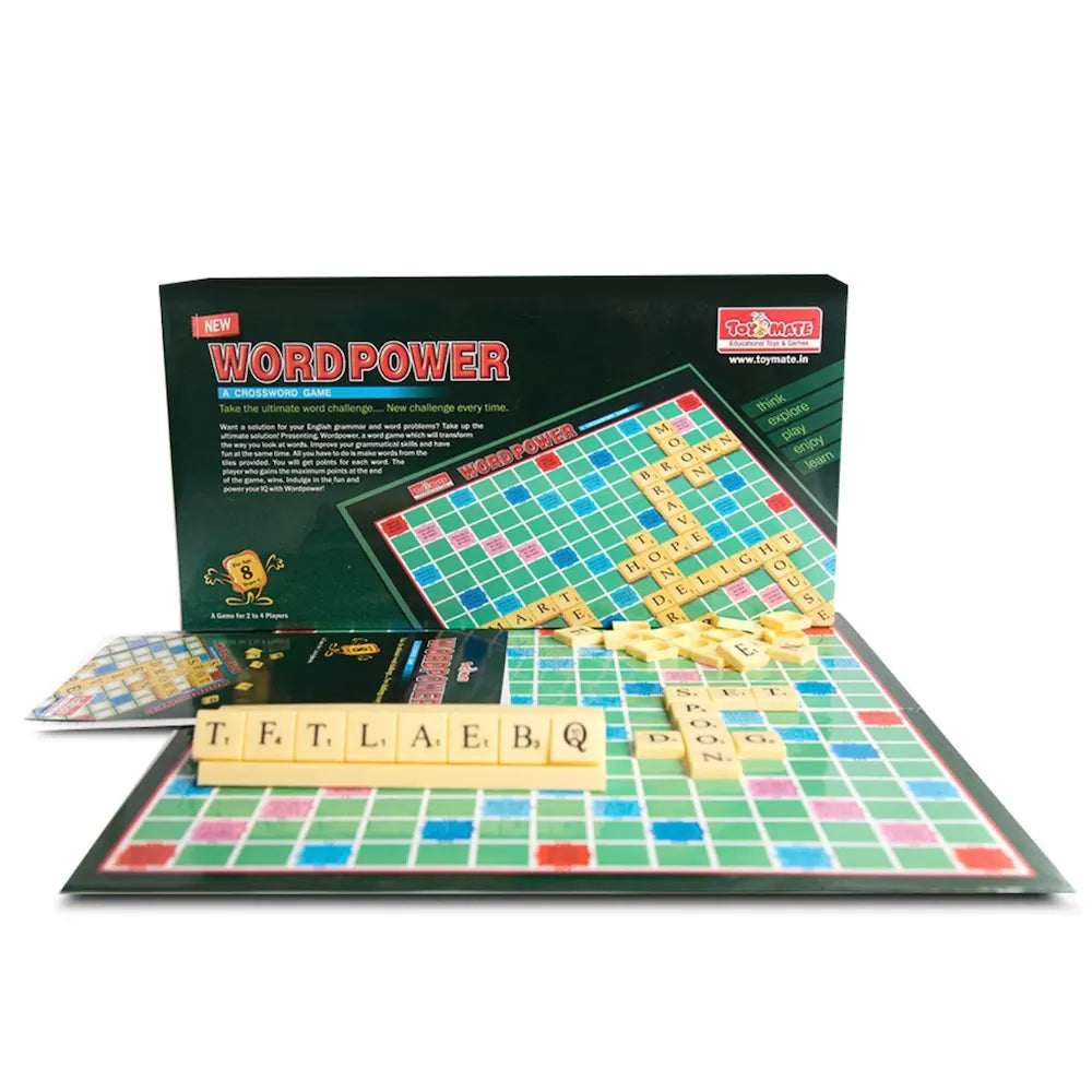 Word Power Mind Game -Spelling Intellectual Board Game for Kids & Adults