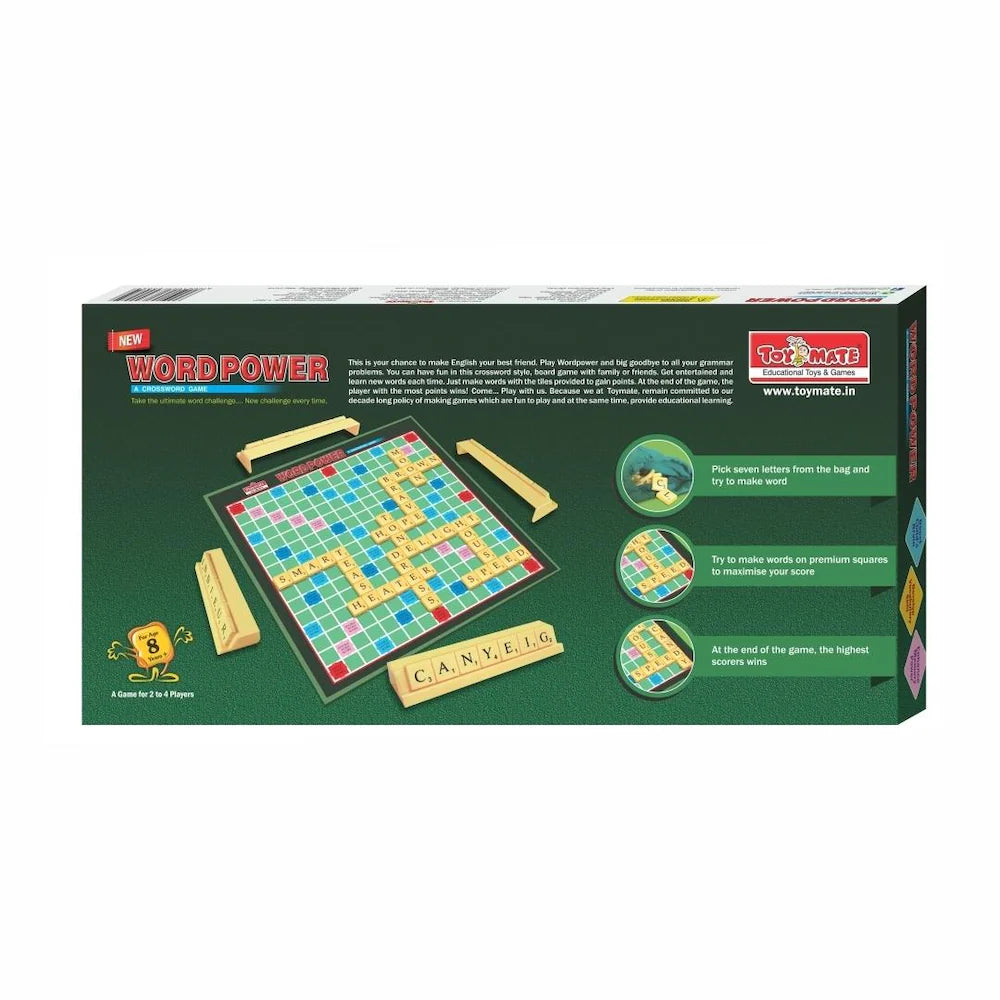 Word Power Mind Game -Spelling Intellectual Board Game for Kids & Adults