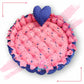 Round baby tub bed with a heart pillow (Pink and Blue)