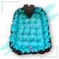 Rectangle baby tub bed with a heart pillow (Turquoise and Black)